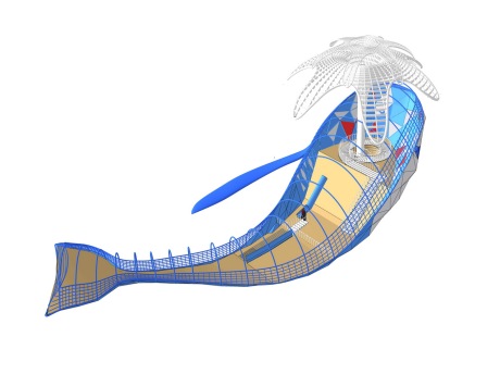 鲸鱼滑梯SU模型