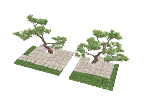 3D松树造型松SU模型