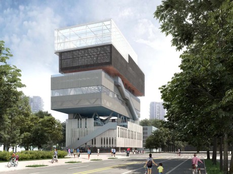 深圳粤海街道文体中心SU模型