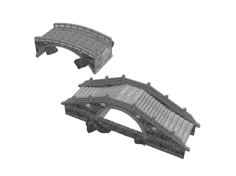 石拱桥SU模型