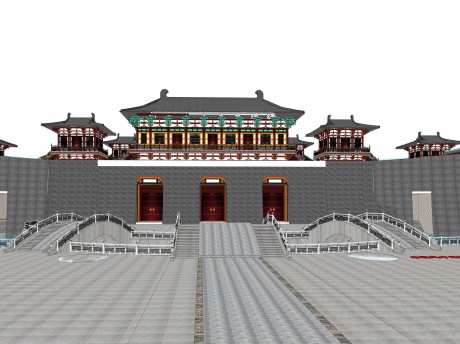 古建宫殿SU模型