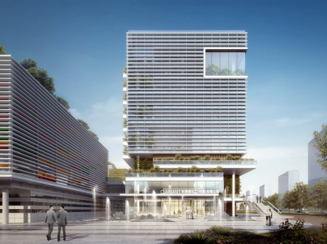 科莱恩化工上海总部研发大楼SU模型