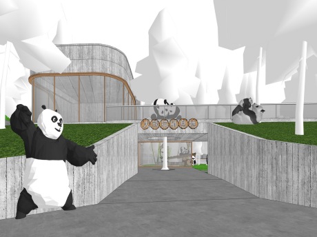 大熊猫栖息地SU模型