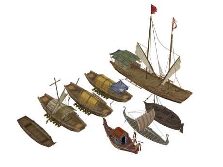 渔船SU模型