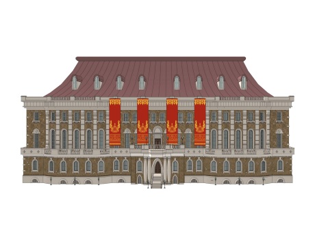 欧式宫殿SU模型