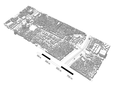 城市规划白模配楼SU模型