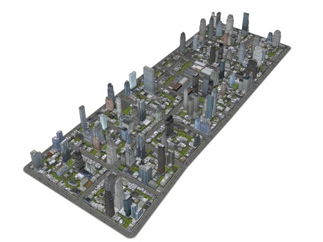 城市规划配楼SU模型