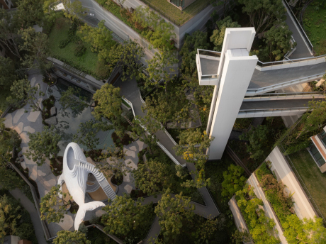 重庆万华麓悦江城碧影溪大区景观SU模型