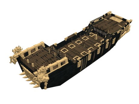 战船SU模型