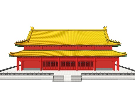 古建宫殿SU模型