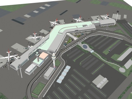 机场SU模型