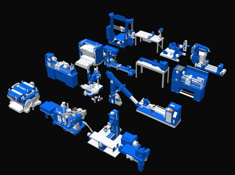 机床设备工业制造机器SU模型