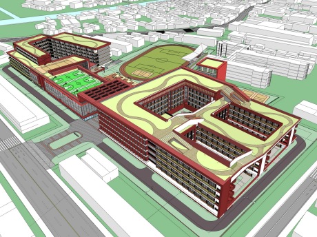 常州市西夏墅中学SU模型