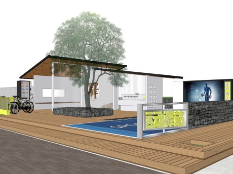 运动驿站社区美空间SU模型