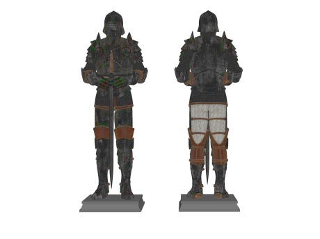 3D盔甲战士SU模型