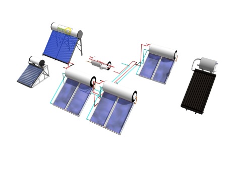 太阳能热水器SU模型