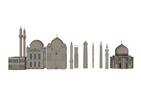 伊斯兰教建筑SU模型