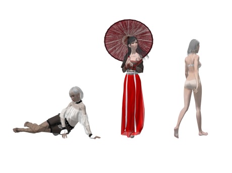 3D女人物SU模型