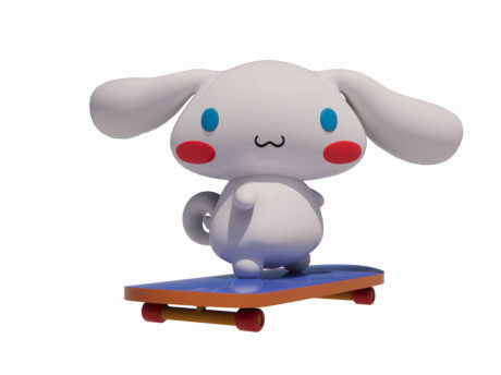 IP运动兔子滑滑板卡通玩偶雕塑SU模型