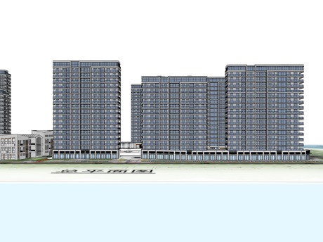 杭州融创高层住宅SU模型