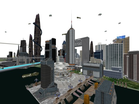 未来城市规划SU模型