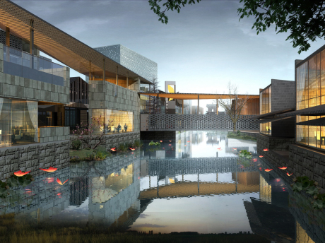 温州温商联总部基地SU模型