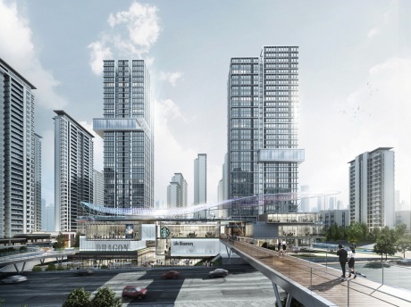 现代商业综合体SU模型