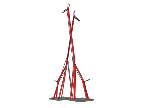 抽象长颈鹿雕塑SU模型
