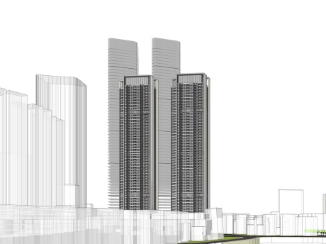 深圳中洲湾办公商业住宅综合体SU模型