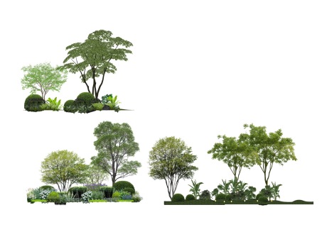 植物组团SU模型
