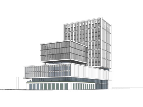 科技园办公楼SU模型