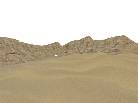 沙漠荒漠SU模型