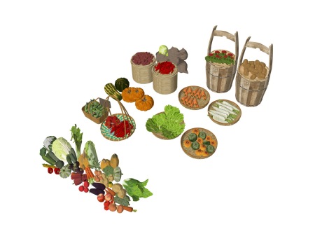 水果蔬菜组合SU模型