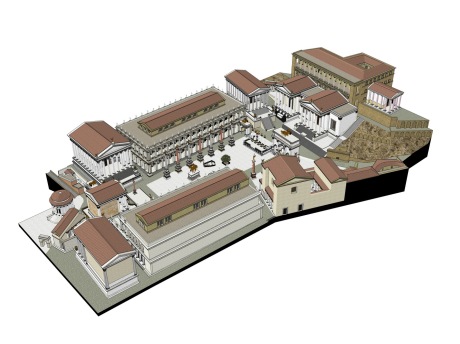 古罗马广场SU模型