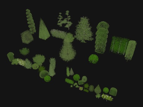 3D灌木绿篱组合SU模型