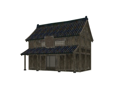 亚洲古代商业楼SU模型
