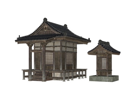 日式古建筑SU模型