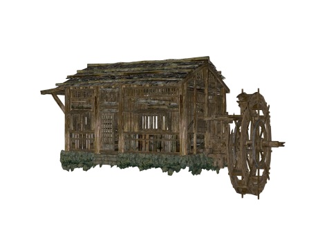 亚洲古代木屋SU模型