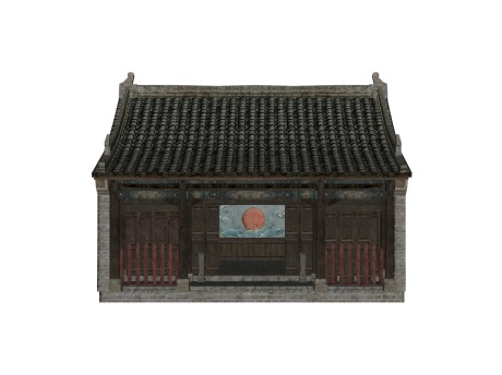亚洲古代衙门SU模型