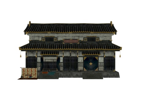 亚洲日式古建商业楼SU模型