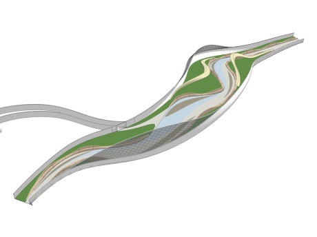 曲线桥SU模型