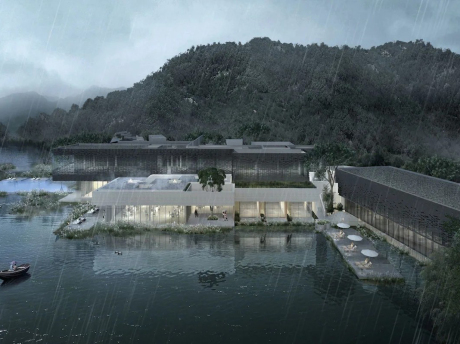 苏州太湖阿丽拉酒店SU模型