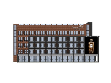 旧宿舍改造SOHO公寓SU模型