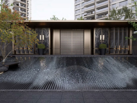 成都越秀天悦云萃示范区景观SU模型