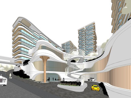 重庆香港置地观宸一期豪宅SU模型