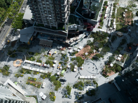 成都万华麓湖麓坊中心B馆麓坊街景观SU模型