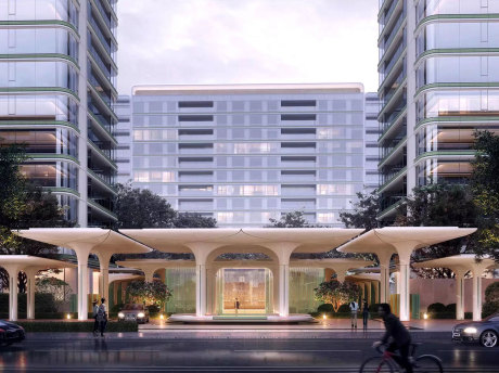 杭州绿城芝澜月华轩高层住宅SU模型