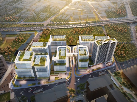 深圳新桥东片区重点城市更新单元工业上楼SU模型