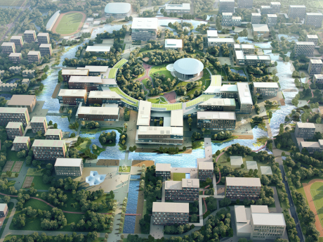 杭州西湖大学云谷校区规划SU模型
