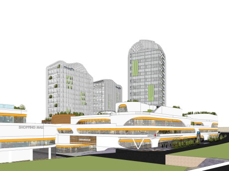 美美世界城市商业广场SU模型